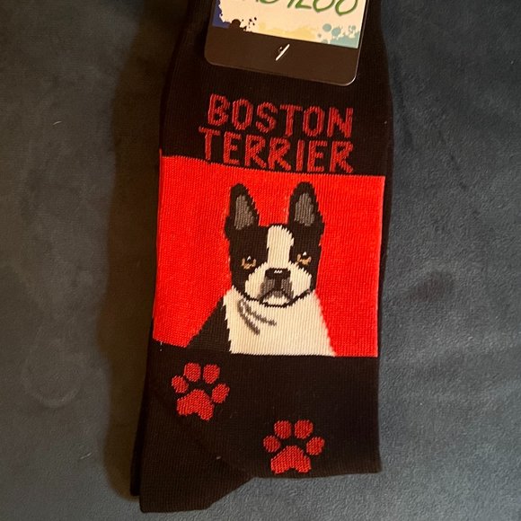 Boston Terrier Dress Socks (NWT) - Picture 1 of 3